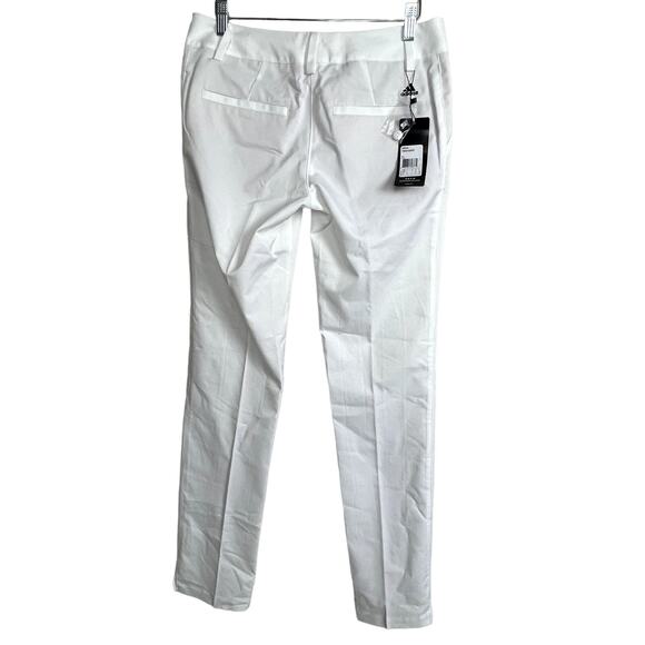 NWT Adidas PGA Jessica Korda Stretch Golf Pants Trousers‎ White Size 4 Tall - Picture 3 of 8